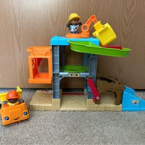 Little People Construction Playset with Figures and Truck